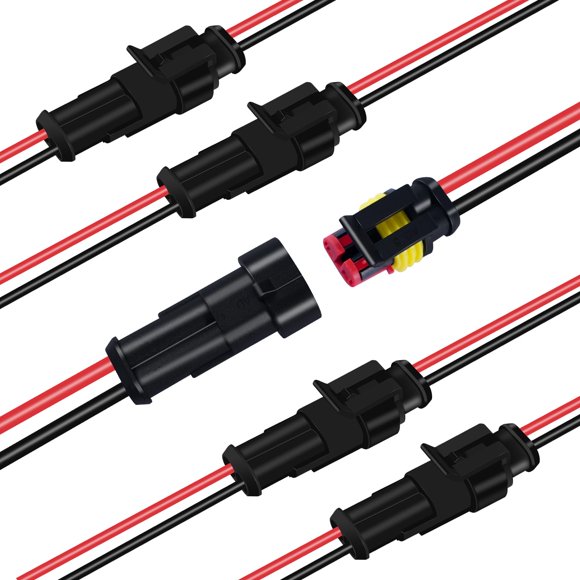 Conector YGKSAA de 2 pines impermeable - paquete de 5