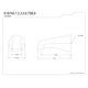 thumbnail image 3 of Salida de tina Kingston Brass K187A2 Designer Trimscape Showerscape, 3 of 3