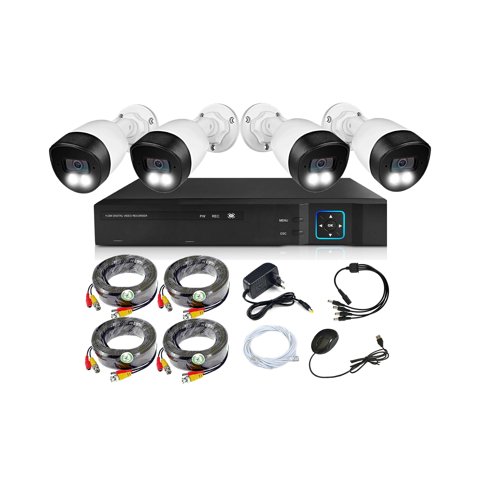 Vipa - Kit Seguridad Exterior Hd 4 Cámaras Hd - E45H