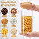 thumbnail image 5 of Tarros de vidrio para alimentos Spreccio cuadrado con tapas – Set de 3 unidades, 5 of 7