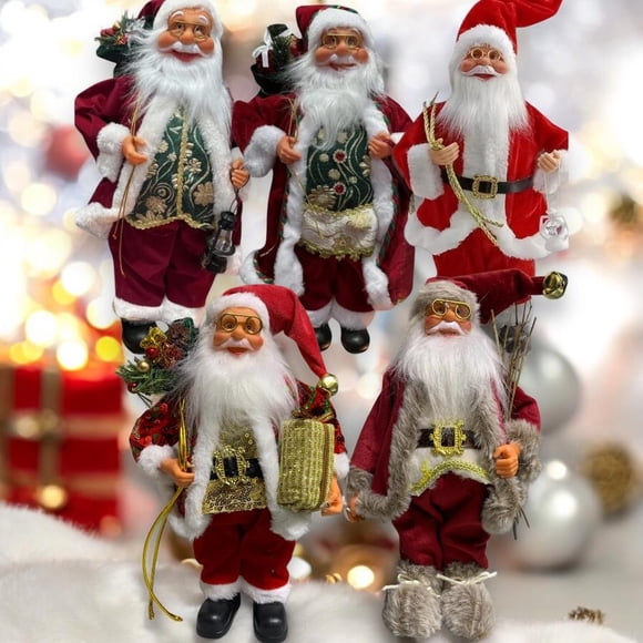 Viejo Pascuero Adorno Navideño Decorativo 30 Cm Rojo