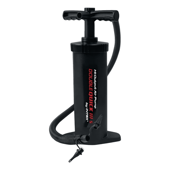 Inflador De Pie Doble Velocidad Intex // Bamo Negro