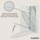 thumbnail image 2 of Mueble de pared para tabla de planchar Ivation con espejo, color blanco, 2 of 3