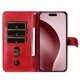 thumbnail image 4 of Funda tipo cartera para iPhone 16 Pro con bolsillo con cremallera y ranuras para tarjetas – Función de soporte Rojo, 4 of 6