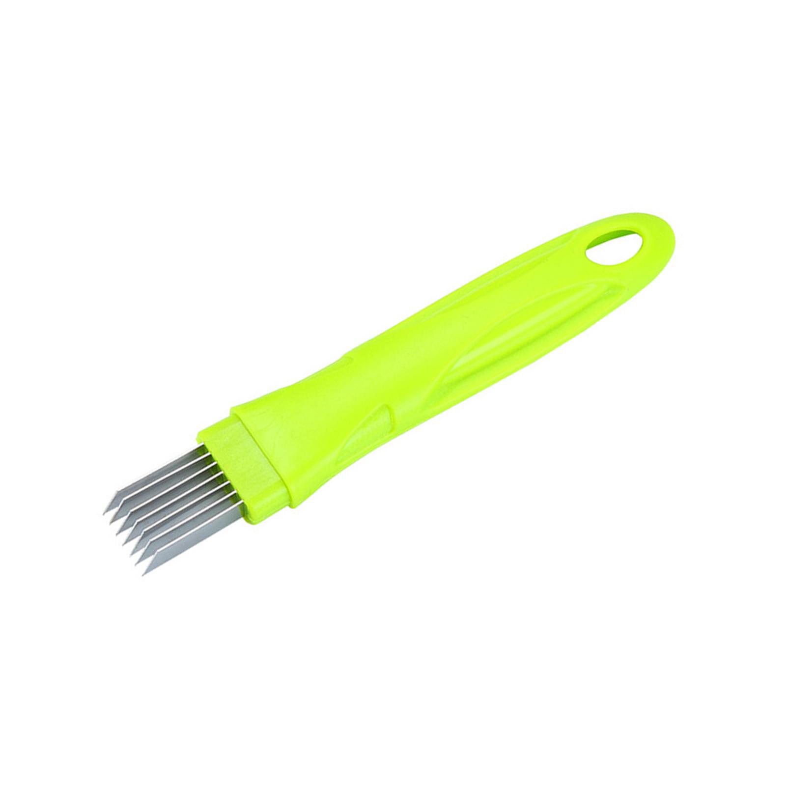 Magideal - Cortador De Cebolleta, Cuchillo Triturador De Seda Para Cocina, Acero Inoxidable, Cuchillo Triturador Triturador De Cebolla Verde Para Cortar Cebolla