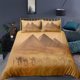 thumbnail image 1 of Pyramid Desert Camel Quilt Duvet Cover Set Bed Linen Kids Bedroom Decor Queen3-Piece Bedding Set, 1 of 5