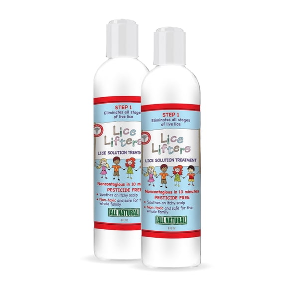 Solución para Piojos Lice Lifters LLC a Base de Aceite 237 ml Paquete de 2