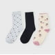 thumbnail image 3 of Calcetines Mujer Tripack Largos Gris/Negro/Rosa Corona, 3 of 4