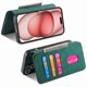 thumbnail image 3 of Funda Billetera Magnética para iPhone 15 Soporte Tarjetas Desmontable Verde, 3 of 6