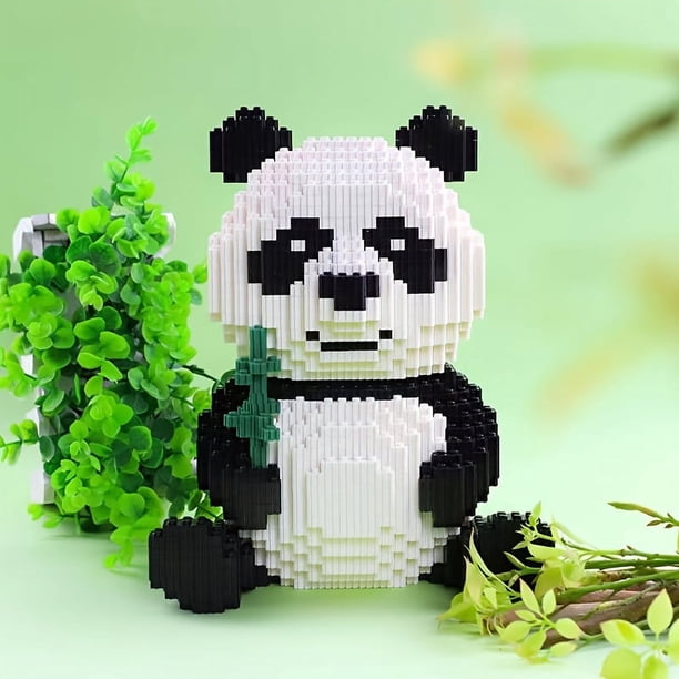 1Pc DIY 3D Panda Building Blocks Kit - Fun And Educational Plastic Toy Animal Series For Kids