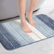 thumbnail image 2 of Alfombra de baño antideslizante REGALWOVEN para baño, alfombra de baño suave y absorbente de agua con respaldo de goma, azul 20" x 32", 2 of 6