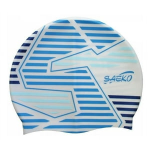 Gorra Natacion Silicona Saeko Csp8 Straight Blanco