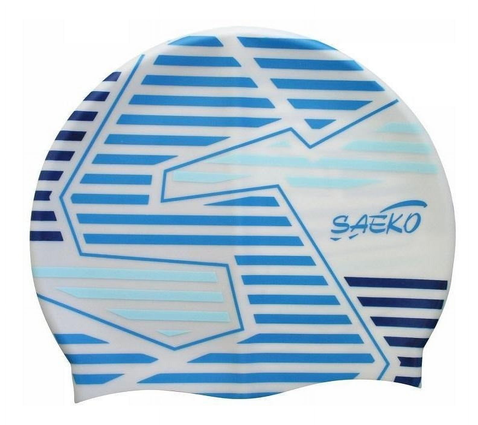 Gorra Natacion Silicona Saeko Csp8 Straight Blanco