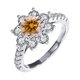thumbnail image 1 of Anillos de Moissanita de Oro Blanco de 18K de 1-2 Quilates para Mujer Regalo Color D VVS1 Anillos de Diamante Anillo de Plata de Ley Joyería Anillos de Compromiso de Moissanita con Certificado, 1 of 8
