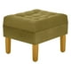 thumbnail image 4 of Sofa Retro 3c + 2 Pouf Felpa 01 Verde Musgo, 4 of 6