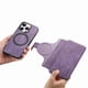thumbnail image 5 of Funda Billetera Magnética para iPhone 16 Pro Max Soporte Tarjetas Desmontable Morado, 5 of 6