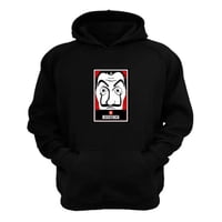 Genérico - Polerón Canguro La Casa De Papel Negro Talla S Unisex