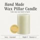 thumbnail image 2 of Vela Mister Candle 10 cm x 15 cm Pilar Marfil Sin Goteo, 2 of 7