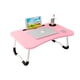 thumbnail image 1 of Mesa Plegable Madera Portatil Notebook Cama Desayuno Rosado, 1 of 2
