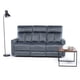 thumbnail image 3 of Sofá Reclinable  3 Cuerpos  Monaco  Grey Con Posavasos  De Aluminio, 3 of 5