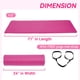 thumbnail image 2 of Esterilla de yoga Fitvids multiusos de 1,27 cm de grosor, rosa con correa, 2 of 7