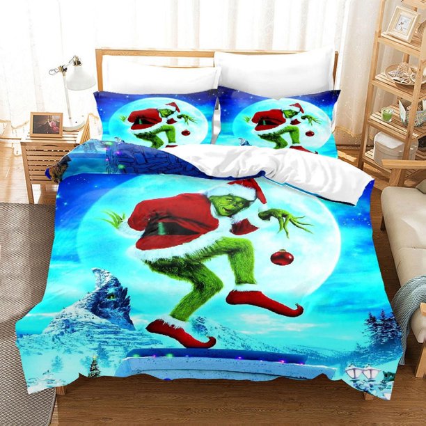 Christmas Decoration Duvet Cover Bedding Set Pillowcase 3-Piece Bedding Set