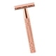 thumbnail image 1 of Maquinilla De Afeitar De Seguridad De Doble Filo Con 5 Cuchillas De Acero Inoxidable De Primera Calidad, Oro Rosa, 1 of 5