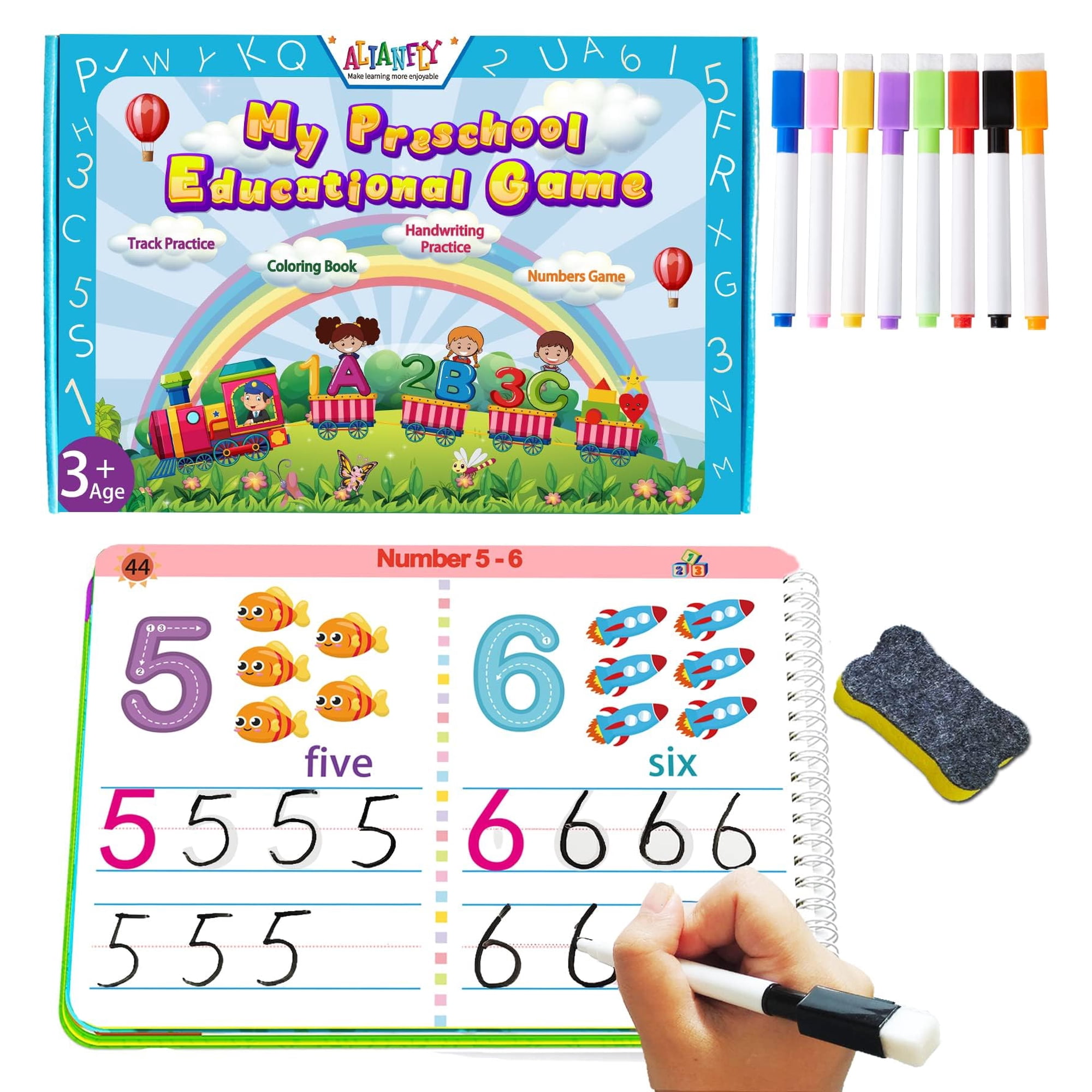 Cuaderno De Ejercicios Alianfly Actividades De Aprendizaje Preescolar Para Niños Pequeños