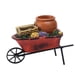 thumbnail image 1 of Creative Cart Flower Pot Do Old Durable Para El Patio Al Aire Libre Adorno Maceta Roja, 1 of 5