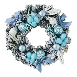 Magideal - Corona Navideña Corona Navideña Para Puerta De Entrada Decoración Para Interiores Y Exteriores Del Hogar Corona Artificial Guirnalda Navideña Para Par Diámetro 30Cm