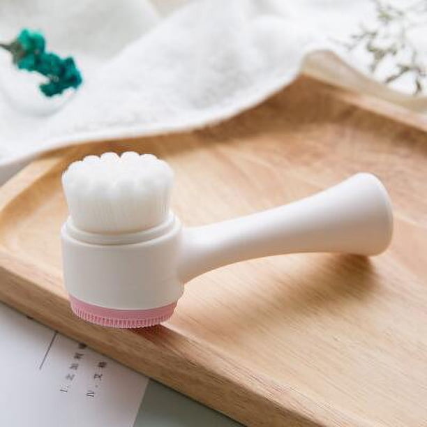Face Brush Manual Facial Cleansing Skin Care Silicone Facial Scrubber Dual Face Wash Brush Deep Pore Exfoliation Makeup Massage