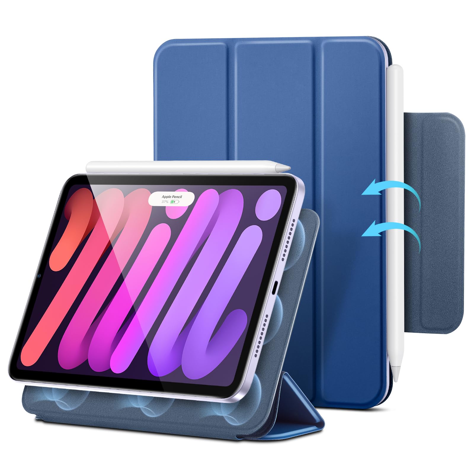 Funda Esr Para Ipad Mini 7 A17 Pro, Ipad Mini De 7.ª Y 6.ª Generación, Azul