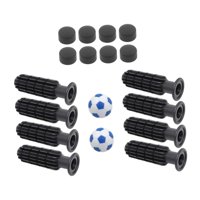 Magideal - 8Pcs Mesa De Reemplazo De Fútbol Manipular Empuñaduras De Futbolín, Con 2 Pequeños Pelotas De Fútbol, Reemplazar Piezas, Accesorios De Fútbol De Balones De Fútbol Azul Claro