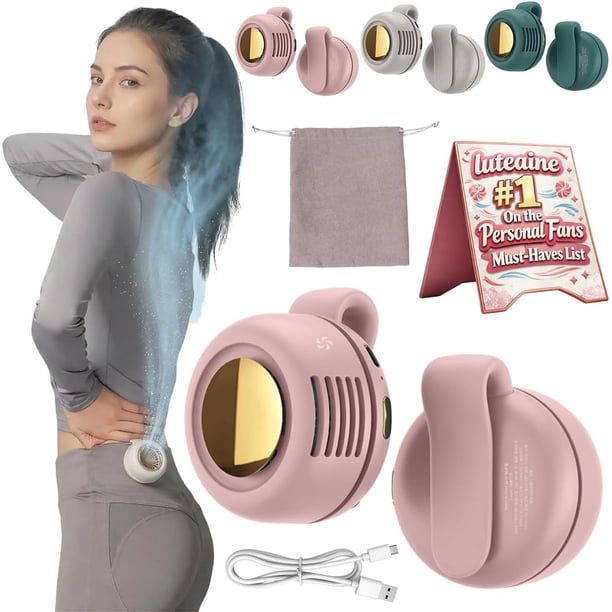 Ventilador clip mini portátil personal pequeño silencioso sin aspas eléctrico 3 velocidades