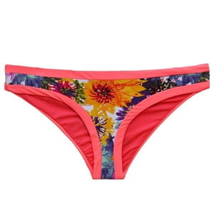 Samia - Bikini Calzón Clásico Estampado Naranja L