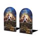 thumbnail image 1 of Santa Cláusula Sujetalibros decorativos temáticos, tope para estantería con base antideslizante, uso dual para hogar y oficina - 2 piezas, 1 of 6