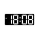 thumbnail image 2 of Reloj de Pared Digital con Control de Voz Regulable, Calendario de Escritorio, Despertador LED con Función de Repetición Y Fecha Y Temperatura para Sa Blanco, 2 of 5