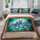 thumbnail image 1 of 3pcs Qingyan White Dragon Juvenile Card Display Light Attribute Dragon Clan Effect Theme Pattern Bedding Set Duvet Cover and Pillowcases, 1 of 5