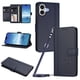 thumbnail image 1 of Funda Cartera Trébol para iPhone 17 con Ranuras Tarjetas y Carga Inalámbrica Azul oscuro, 1 of 6