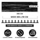 thumbnail image 4 of Camino De Mesas Gasa Rectangular Mantel Centro Tela 300 X 90 Cm Negro, 4 of 9