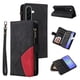 thumbnail image 1 of YEYKX para Samsung Galaxy A57 5G Funda Tipo Billetera para Teléfono con Bolsillo con Cierre de Zíper para 9 Tarjetas, Cierre Magnético Funda Tipo Folio Premium de Cuero PU con Correa de Muñeca,, 1 of 9