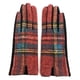 thumbnail image 1 of Guantes cálidos de lana escocesa a cuadros simétricos de moda para otoño e invierno, guantes de montar para mujer a prueba de frío, 1 of 6