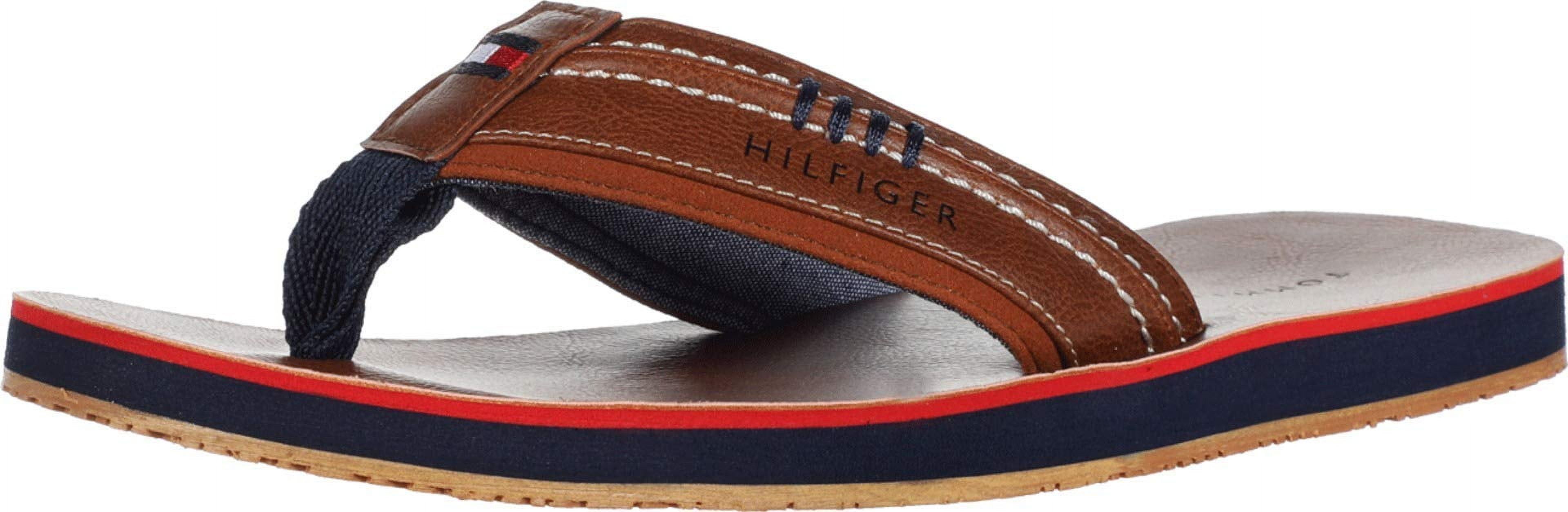 Chancla Tommy Hilfiger Destino Para Hombre Cognac Multi 218