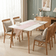 thumbnail image 1 of Camino De Mesa Con Flecos Corredor De Mesa Medida 33x180cm Rosado, 1 of 3