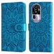 thumbnail image 1 of Funda tipo cartera FOXDOCK para OPPO Reno 10 Pro Plus , diseño girasol en relieve, cuero PU, cierre magnético, soporte y tarjetero, 1 of 5