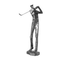Magideal - Estatua De Golf, Estatuilla De Juego De Golf De Resina, Artesanía De Personajes Abstractos, Escultura De Regalo De Escritorio Para Chimenea Doméstica Estilo C