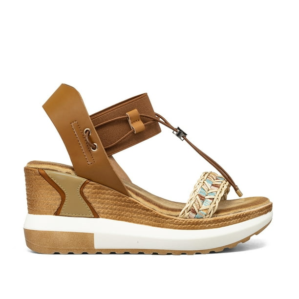 Sandalias Casuales Taco Cuña Mujer Weide JS02