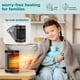 thumbnail image 2 of Calentador eléctrico para interiores SereneLife 1500 W, color gris, 2 of 7
