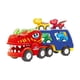 thumbnail image 1 of Camiones De Juguete, Juego De Dinosaurios, Figura De Dinosaurio, Juguetes Para Niños, T Rex Preescolar Con 4 Coches, 1 of 5