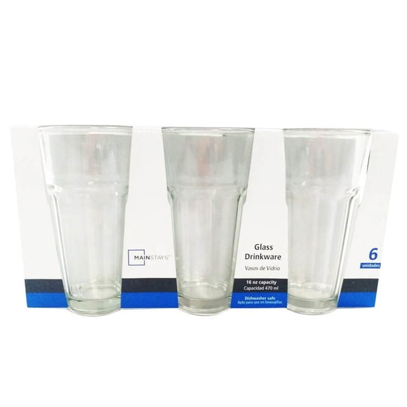 Set 6 Vaso huesillo vidrio 470ML transparente